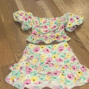 DO+BE Floral Skirt Set